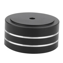 8 Stück 40 x 20 mm Aluminium HIFI AMP Lautsprecher Isolation Ständer Plattenspieler DAC Füße Pad (Schwarz)