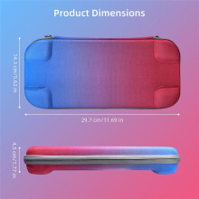 For 2 Carrying Case Portable Hard Shell Travel Pouch Protective Bag for Console & Accessories A