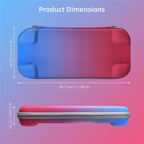 For  2 Carrying Case Portable  Hard Shell Travel Pouch Protective Bag for Console & Accessories A