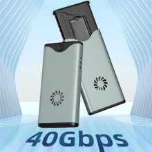 40Gbps SSD Hard Disk Enclosure Turbo Fan Powerful Heat Dissipation M.2 NVME Dual Protocol USB4.0 Drive Enclosure