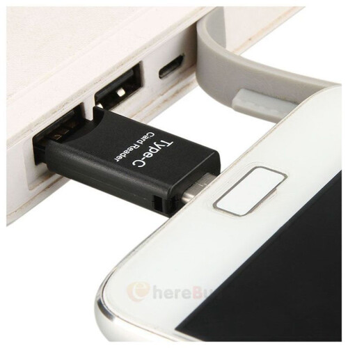 6X USB 3.1 Type C USB-C to Micro- TF Card Reader Adapter for  PC Cellphone