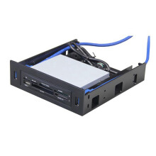 6 x USB 3.0 Frontpanel med 3,5 Tums Enhet/Hårddisk eller 2,5 Tums SSD/Hårddisk Till 5,25 Floppy Till Optisk Enhetsfack Fäste