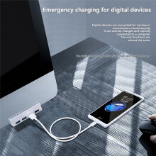 ORICO USB 3.0 HUB 5Gbps with Power Supply Clip Expansion Splitter 1 to 4 Multiple Extend Dock for Desktop PC Accessories A