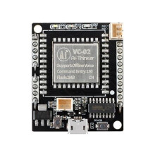 2Pcs VC-02-Kit AI Intelligent Pure Offline Voice Development Board VC02 Offline Recognition Speech Control Module