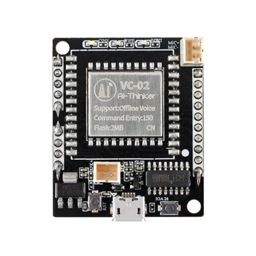 2Pcs VC-02-Kit AI Intelligent Pure Offline Voice Development Board VC02 Offline Recognition Speech Control Module