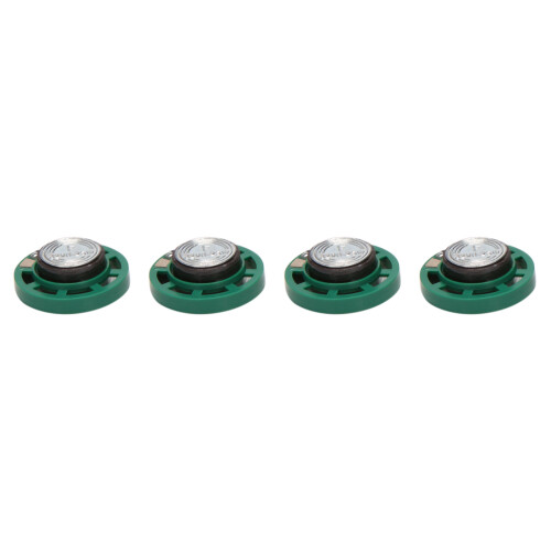 8x 0.25 W 32 Ohm Plastic Magnetic Speaker with 27 mm Diameter Green + Silver 1