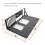 4X Mining Frame Mining ETH Motherboard Bracket Thickened Bitcoin Mining Rig Case Support ITX/  ATX for 8 GPU(ATX) 10