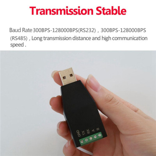 2X Módulo de Comunicação Serial USB para RS232 RS485 USB Grau Industrial Conversor de Sinal USB-232/485 1