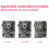 2X I/O Shield Back Plate for B250C B75 12USB B75 8USB Mining Motherboard IO Baffle Chassis Bracket 3