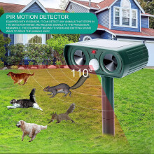 Solar Power Cat Repellent Scarer Ultrasonic & Sound Deterrent