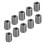 (As show, One size) 10Pcs Male Thread Extension Tool Stainless Steel Threaded Sleeve Components 2