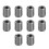 (As show, One size) 10Pcs Male Thread Extension Tool Stainless Steel Threaded Sleeve Components 3