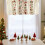 White Polyester Christmas Curtains 140x45cm Rod Pocket 1