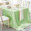 Polyester Satin Tablecloth 60x84 in Black 1