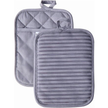 Maniques en coton avec poignée en silicone 18 cm x 23 cm (paquet de 2)