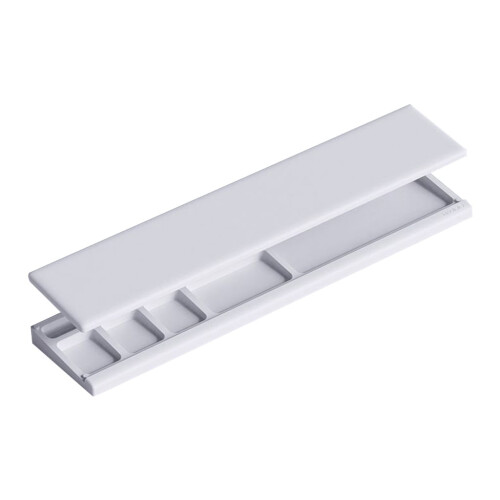 Apoio de pulso ergonômico para teclado, ideal para escritório e casa.