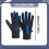 Sky Blue Windproof Touchscreen Gloves with Fleece Lining, 1 2