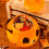 Halloween Lighted Pumpkin Lantern – Plastic Candy Bowl & 4