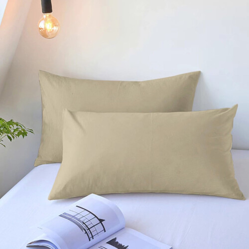 Breathable Polyester Pillowcase 2 Pack 48x74cm