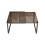 Metal Stackable Cabinet Shelf with Grid Panel Black 2