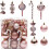Christmas Tree Baubles Set – 36 Plastic Glitter Ornaments 1
