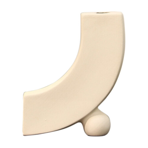 White Ceramic Vase 13 x 15.5 cm 1