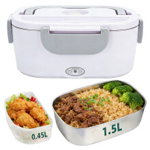 40-W-tragbare Lunchbox-Heizung mit 1,5-Liter-Edelstahlbehälter