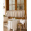 Beige Plaid Cafe Curtain Panel 140x45cm 3