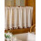 Beige Plaid Cafe Curtain Panel 140x45cm 4