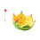 Watermelon Ceramic Fruit Bowl Set with 6 Stainless Steel 4