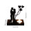 Metal Heart Candlestick – Romantic Black Tea Light Holder 3