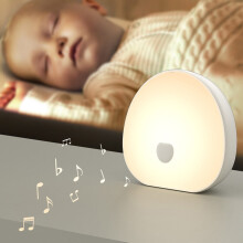 Rechargeable White Noise Sleeper Night Light,4.53x4.33x2.17inch Touch Control Colorful Lamp for Adult Relaxation