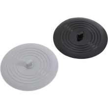 Confezione da 2 tappi in silicone per lavello, ideali per cucina e bagno.