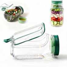 Salad Pod Mason Jar with Side Opening, 1 PC
