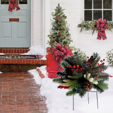 Outdoor Christmas Decorations Warm White LED Set
