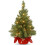 Pre-lit 2ft Mini Christmas Tree with Burlap Base 1