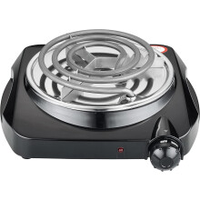 Electric Hot Plate Single Burner 1100W Black