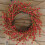 Künstlicher Forsythienkranz, 45 cm, Rot 6