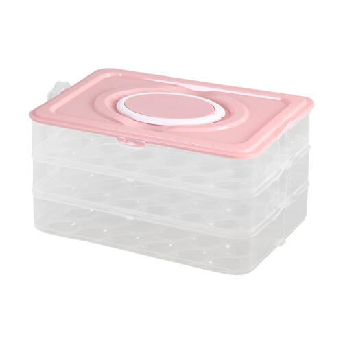 Plastic Egg Tray with Lid and Handle – 24/48/72 Capacity