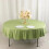 Sage Green Scuba Polyester Round Tablecloth 108 in 3