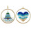 Glass Nativity Ornament Blue 2.36 in 5