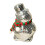 Snowman Disco Ball Statue with Knitted Scarf 2
