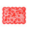 Red Lace Table Runner and Placemat Set 1