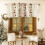 White Polyester Christmas Curtains 140x45cm Rod Pocket 4