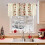 White Polyester Christmas Curtains 140x45cm Rod Pocket 5