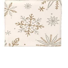 Winter Table Runner Snowflake Design Linen 33x93cm
