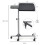 Resenkos Overbed Table,Tray Table,Standing Desk,Adjustable Angle Height Rolling Laptop Table-Black 7