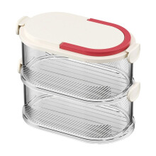 Transparent Stackable Spice Organizer with Airtight Jars