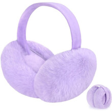 Earmuffs for Women Winter Warm Foldable Ear Muffs Faux Fur Cute Fuzzy Ear Warmers for Girls Women