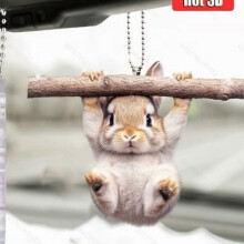 Pingente de animal para carro ou mochila (1 peça)